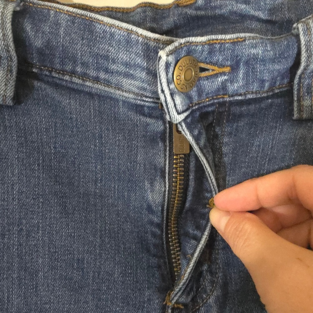 Duluth Trading Co Womens Size 12 x 29 Bootcut Jeans Medium Wash Stretch Denim - Picture 2 of 7